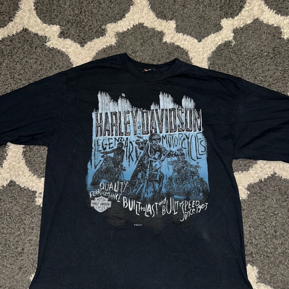Harley-Davidson Black Graphic Men's Shirt